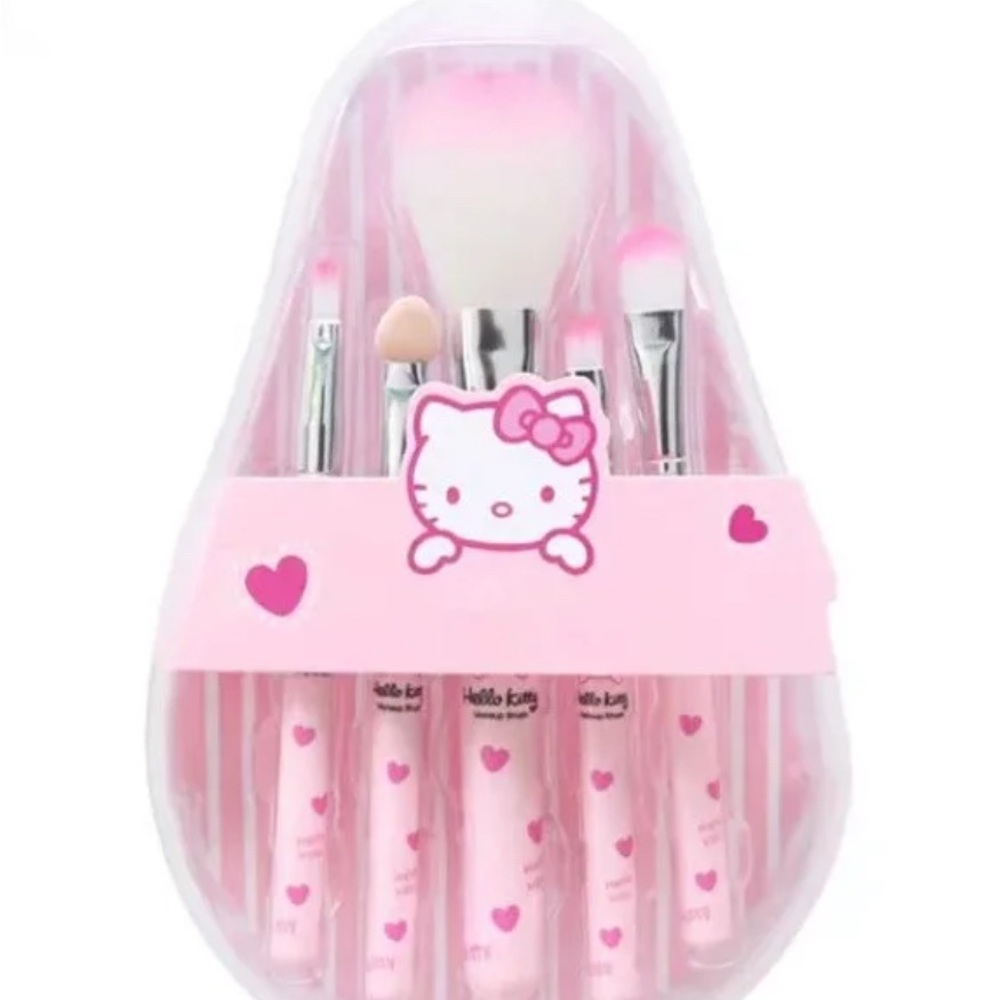 Hello Kitty Pink Makeup Brush Set